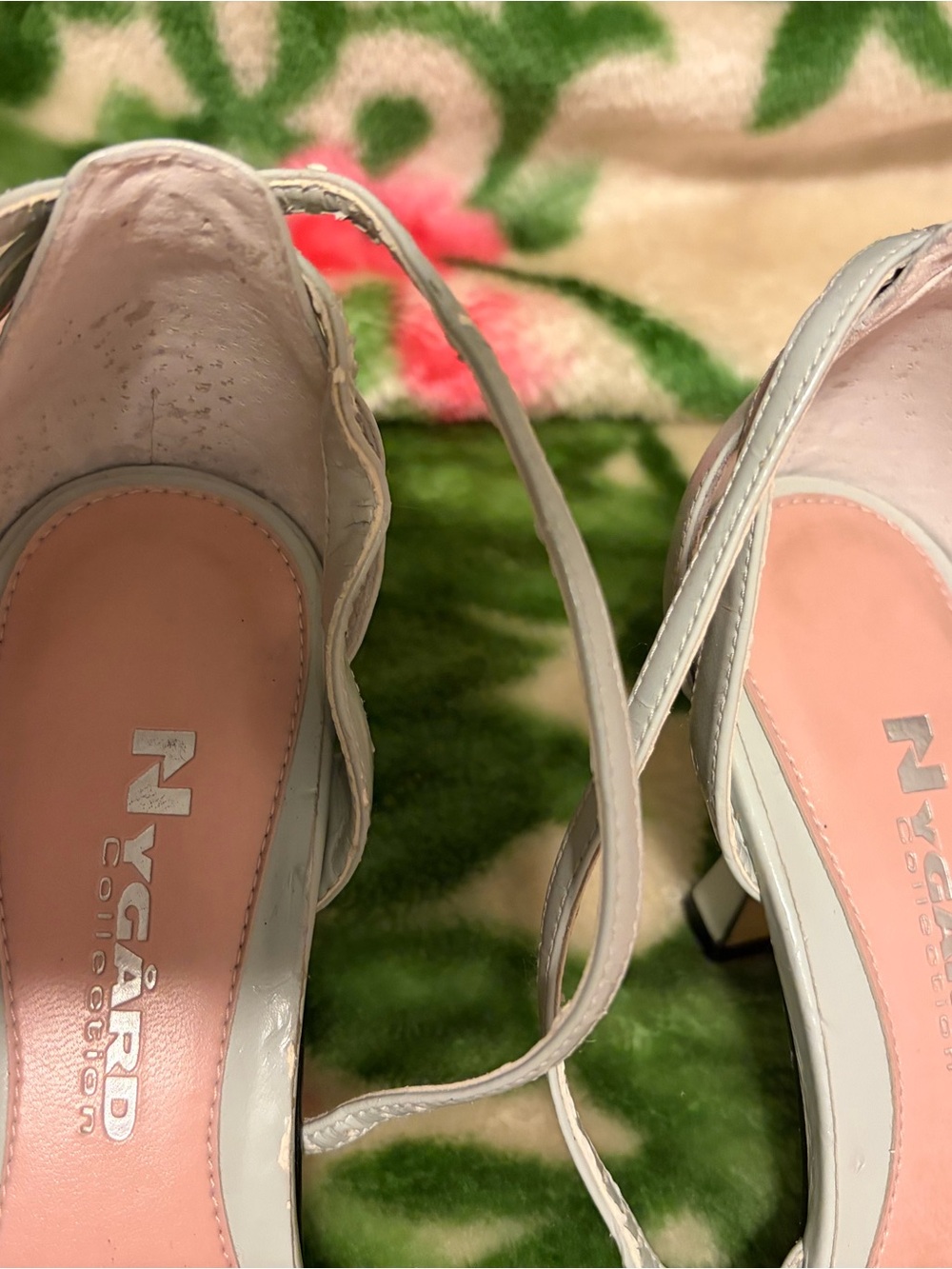 New York & Company Pale Blue Pointed-Toe Slingback Heels - Picture 3 of 5